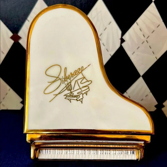 Music Box Liberace Piano | Porcelain | Rare | Luxury RARE Vintage | Collectible - Picture 16 of 17